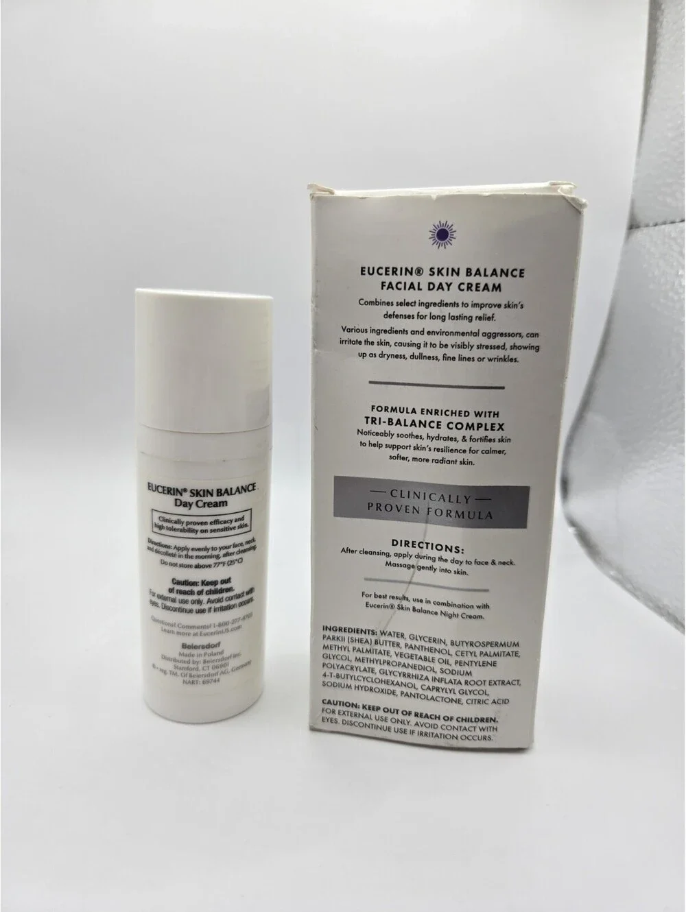 Eucerin Face Skin Balance Day Cream 1.7 Oz 2 Pack New